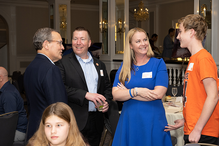 John Wildhack '80, Doug Smith '98, Brianne Smith, Cam Smith